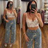 denim flower - DENIM