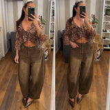 denim baloon - MARRONE