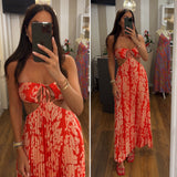 dress santorini - ROSSO