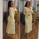 dress aly - GIALLO