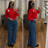 pull heart - ROSSO