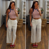 pantalone creta - BIANCO