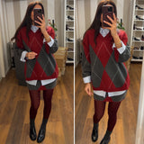 set noel - rosso/grigio