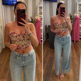 denim palazzo piegone - DENIM LIGHT