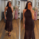 dress yamine - CHOCO
