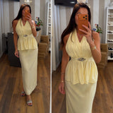 top joelle - GIALLO