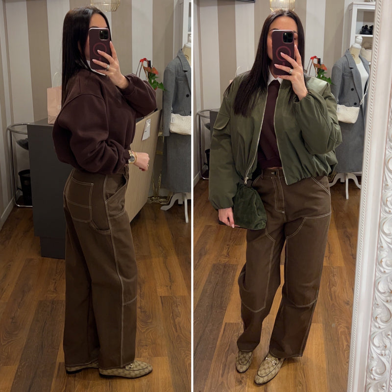 pantalone safari - MARRONE