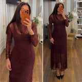 dress madlene - BORDEAU