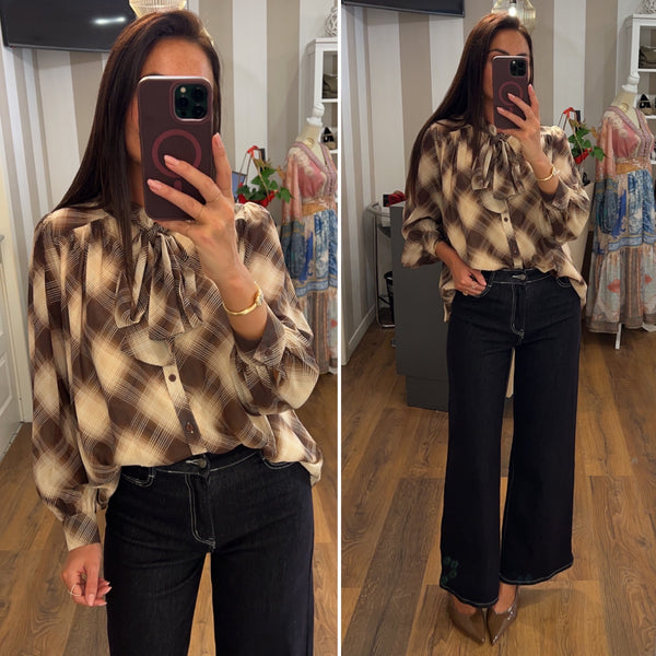 denim wied leg - DENIM BLUE