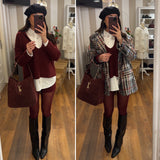 set pull&shorts - BORDO