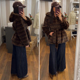 ecofur cappuccio - MARRONE