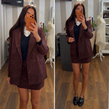 blazer suede - wine