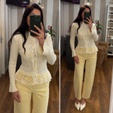 denim mom - giallo