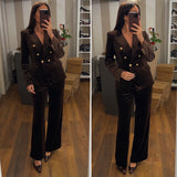 pantalone velluto - CHOCO