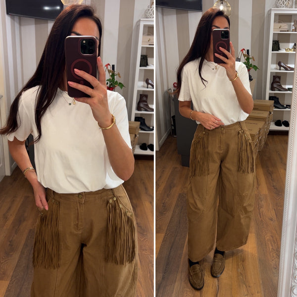 pantalone west - CAMEL