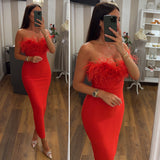 dress paloma - ROSSO