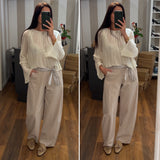 pantalone jennifer - ECRU