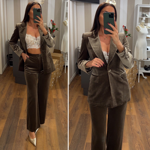 pantalone velluto - TORTORA