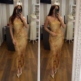 dress soleil - CAMEL