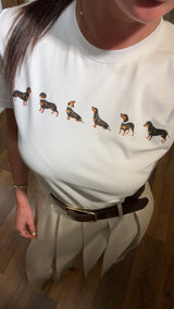 tshirt bassotti - BIANCO