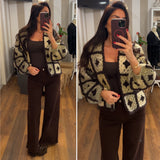 cardigan xenia - MARRONE
