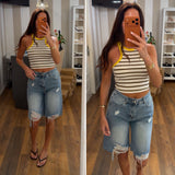 bermuda ripped - DENIM