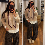 denim paisley - CHOCO