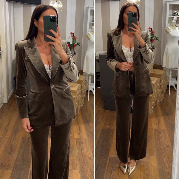 pantalone velluto - TORTORA