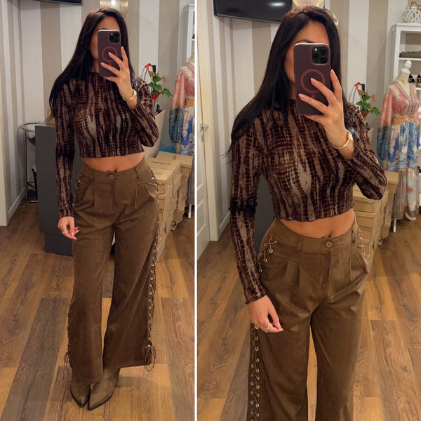 pantalone coachella - CAMEL