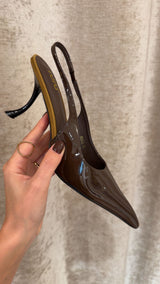 slingback calipso - CHOCO
