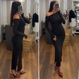 dress moon - MARRONE