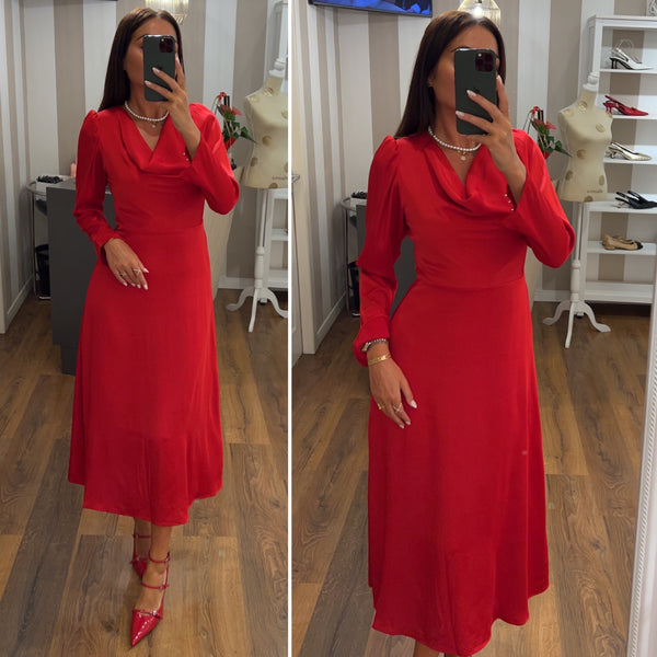 dress victoria - ROSSO