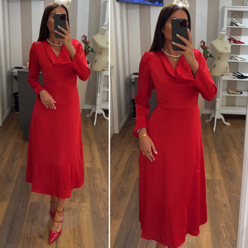 dress victoria - ROSSO