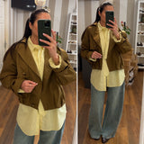 trench corto - MARRONE