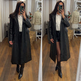cappotto in vinile - NERO