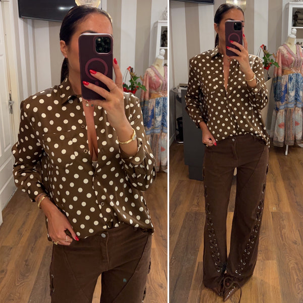 denim lamara - CHOCO