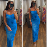 dress lamara - AZZURRO