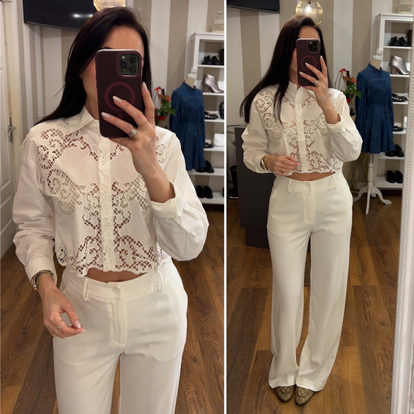 pantalone viktoria - BIANCO