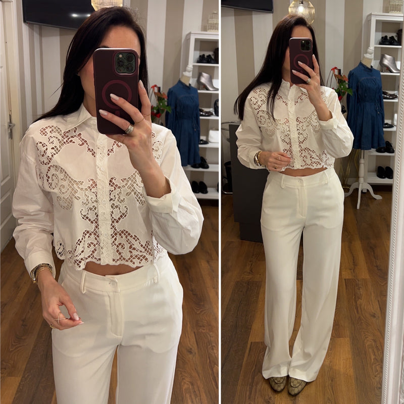 pantalone viktoria - BIANCO