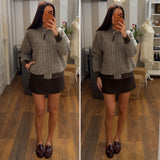 mini skirt alis - CHOCO