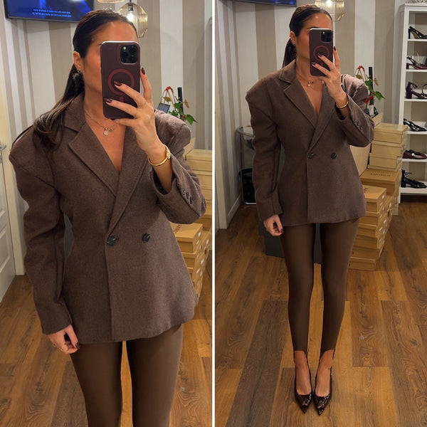 blazer giada - CHOCO