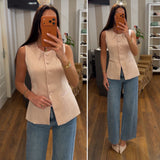 gilet raso - ROSA
