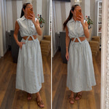 top riviera - blu/bianco