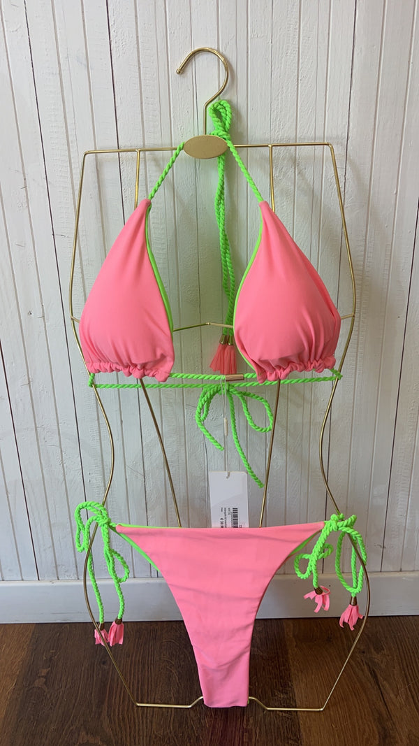 triangolo & brasiliano lacci jumeriah - PINK