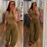 pantalone cargo - FANGO