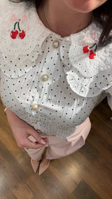 blusa cherry - BIANCO