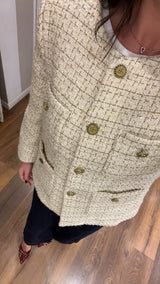 blazer tweed n.5 - off white