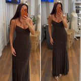 dress mila shine - CHOCO