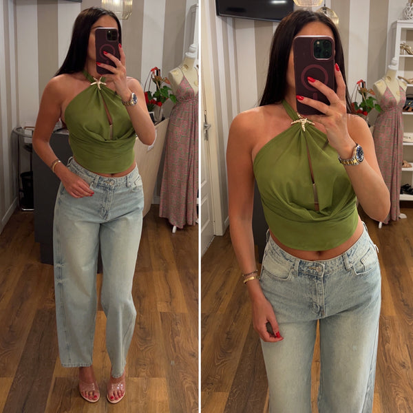 top stella marina - VERDE