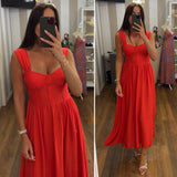 dress bella - ROSSO